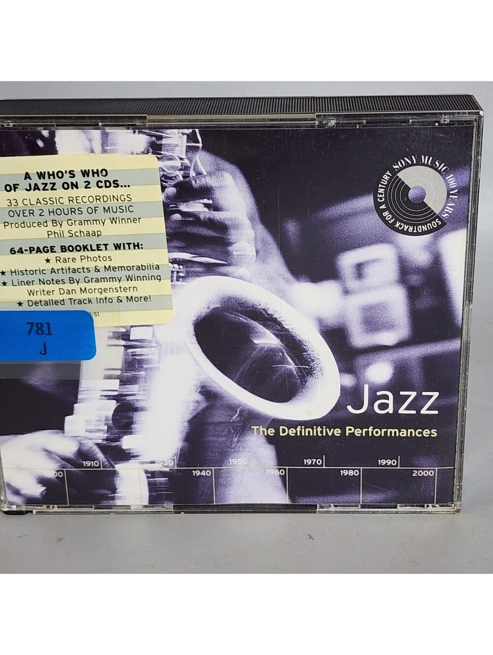 Jazz The Definitive Performances 2-CD Set Sony Music 100 Years Columbia NM/VG+